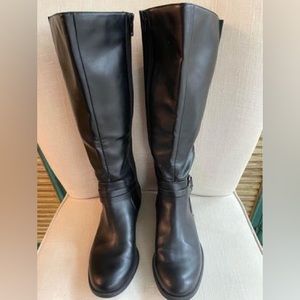 Women’s LifeStride Black XAnita Riding Boot, Size 6M